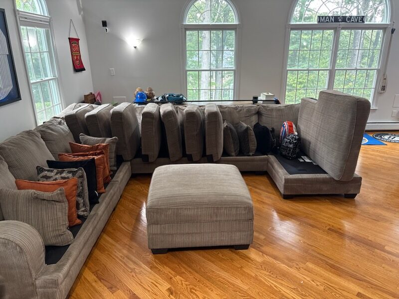 Living-room sectional & rug